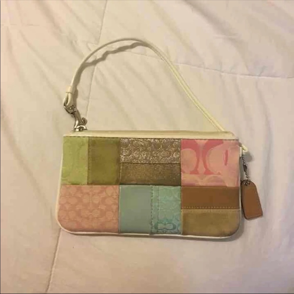 Coach Spring Patchwork Wristlet - Picture 2 of 4